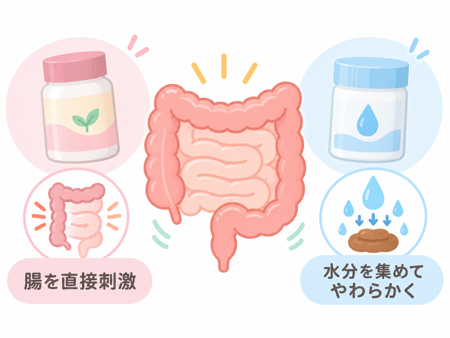 コーラックとスルーラックの違いを比較のイメージ